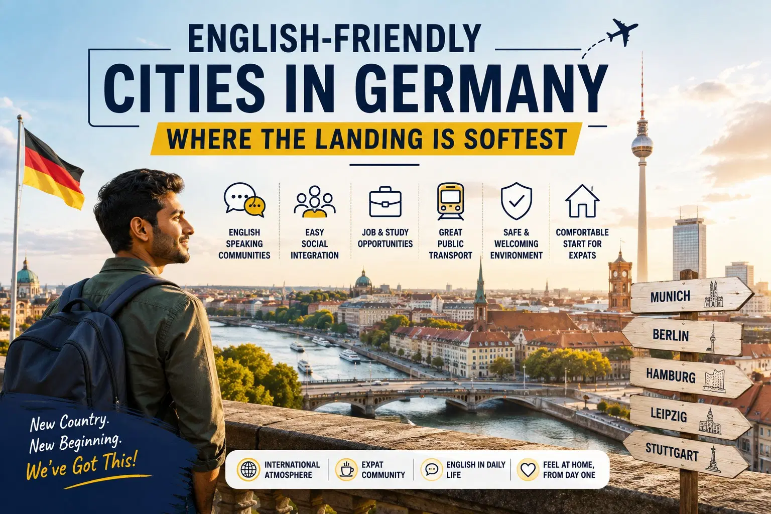 English-friendly cities in Germany: where the landing is softest