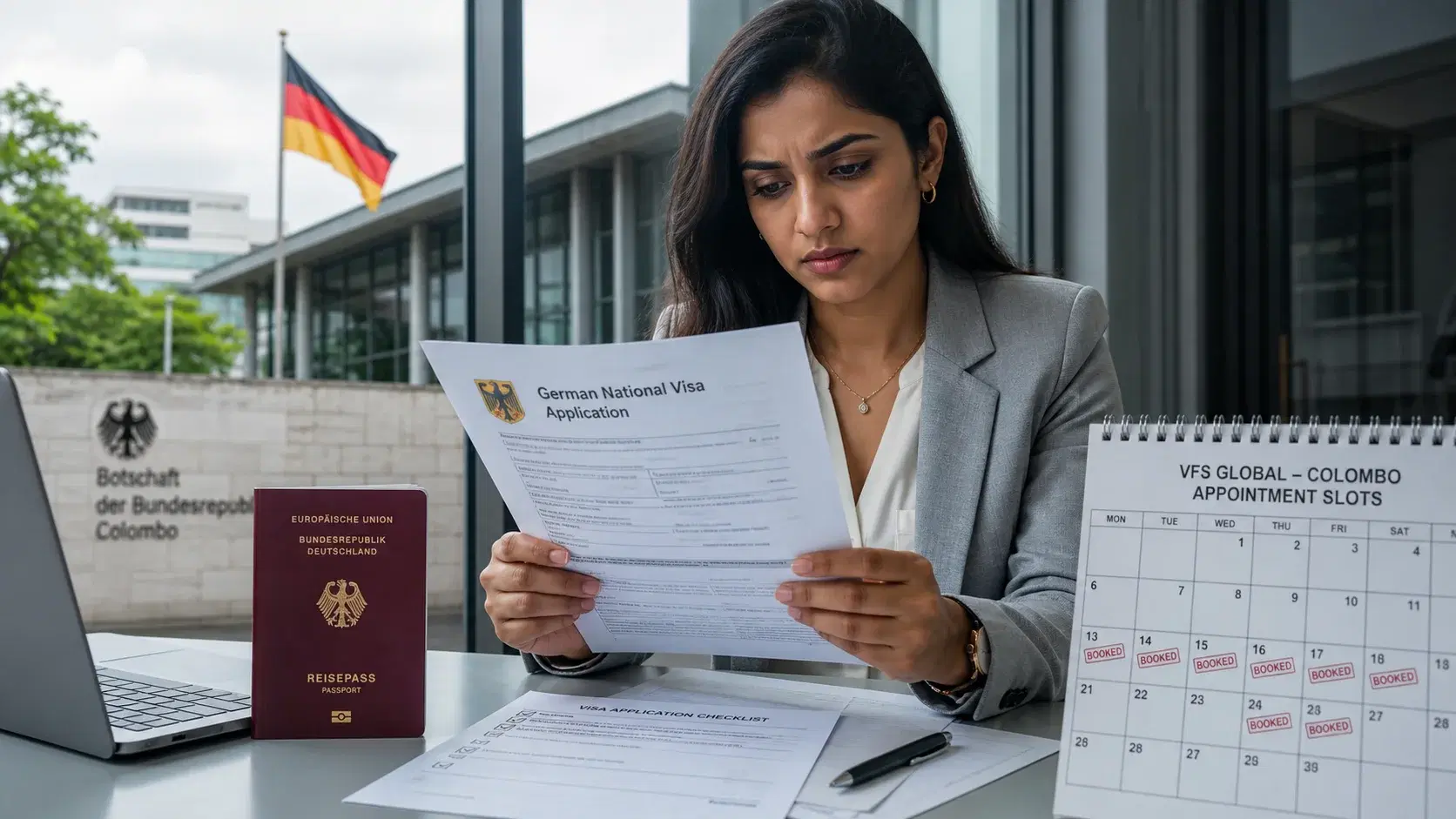German Embassy Colombo Appointment 2026: VFS, Slots & Why Applications Actually Get Rejected