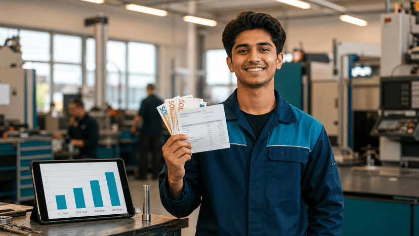 Ausbildung Salary in Germany 2026 — Year-by-Year Guide for Sri Lankans
