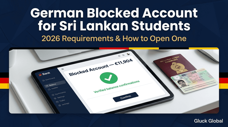 German Blocked Account for Sri Lankan Students 2026: Requirements & How to Open