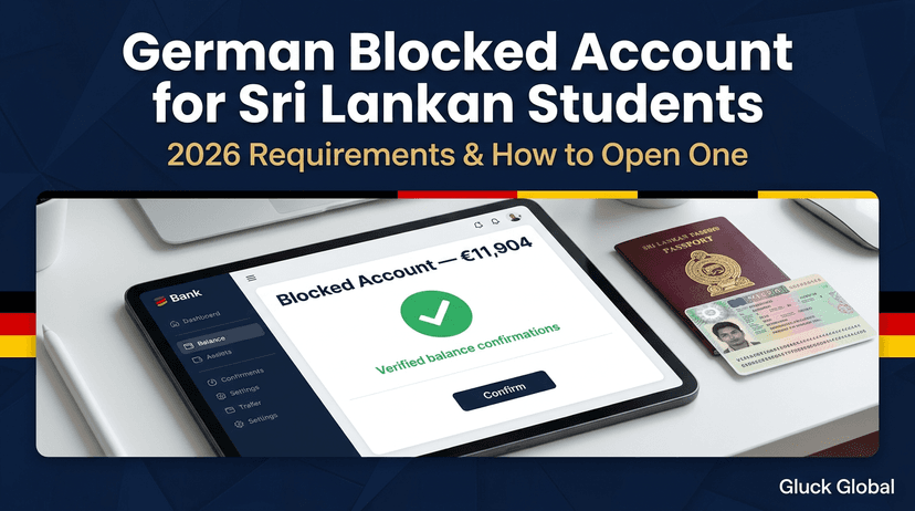 German Blocked Account for Sri Lankan Students 2026: Requirements & How to Open