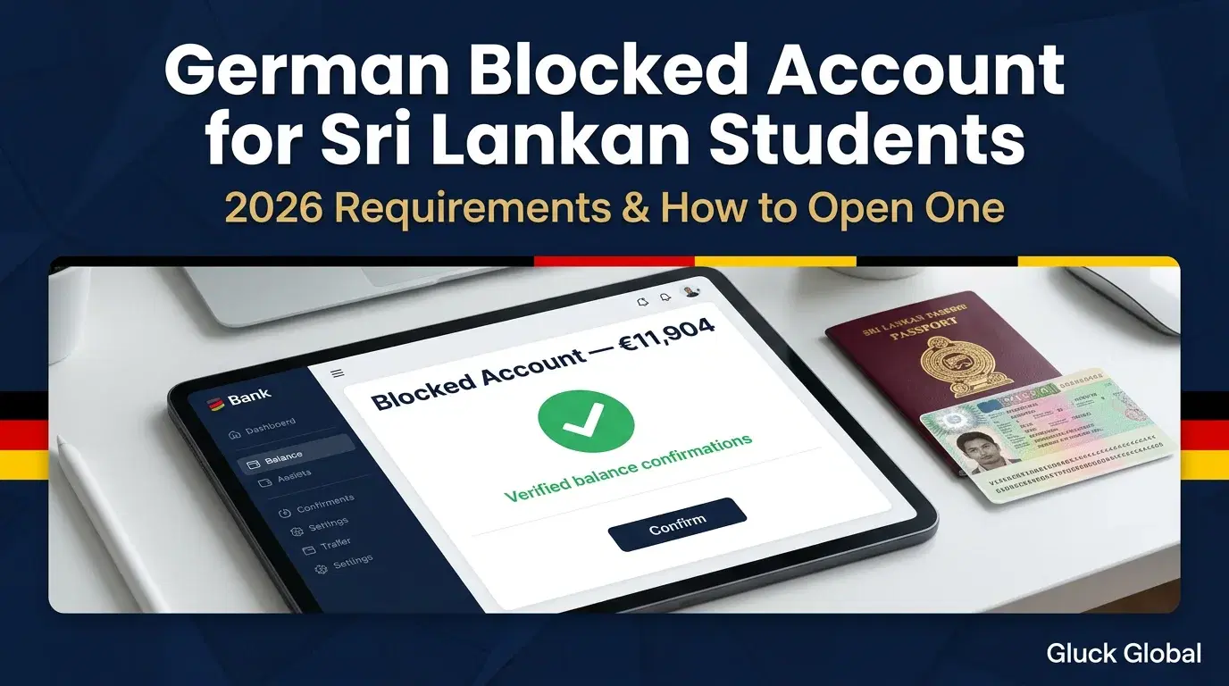 German Blocked Account for Sri Lankan Students 2026: Requirements & How to Open