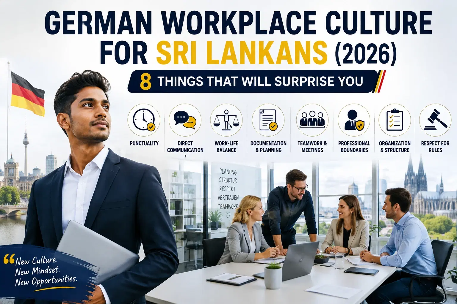 German Workplace Culture for Sri Lankans 2026: 8 Things That Will Surprise You