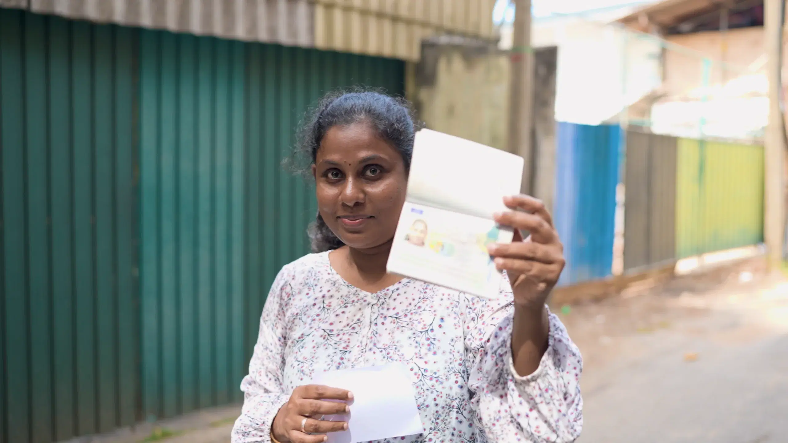 Client holding German visa